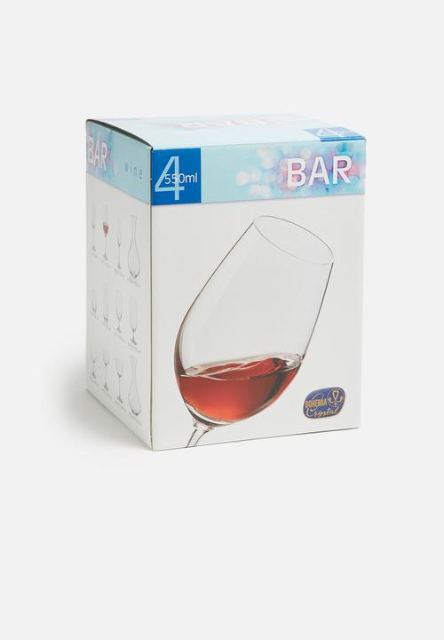 Bohemia Crystal - 550ml wine glass set of 4