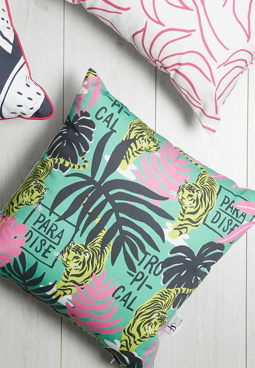 Sixth Floor - Tiger claw printed cushion