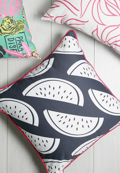Sixth Floor - Melon-choly printed cushion