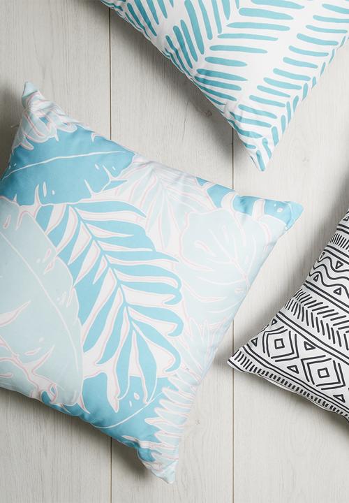 Sixth Floor - Summer fronds printed cushion