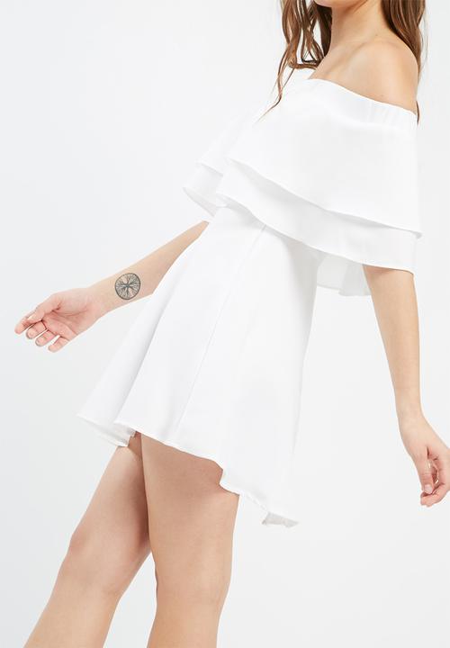 Missguided - Ruffle layer bardot swing dress
