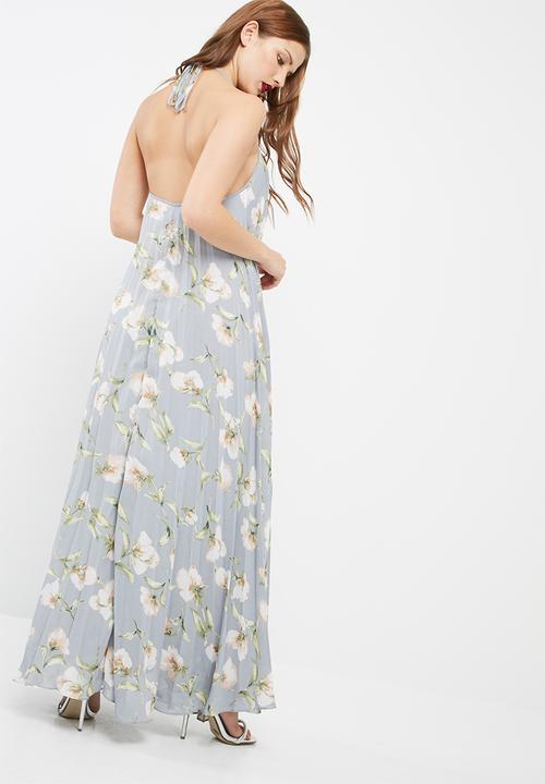 Missguided - Printed pleated maxi dress