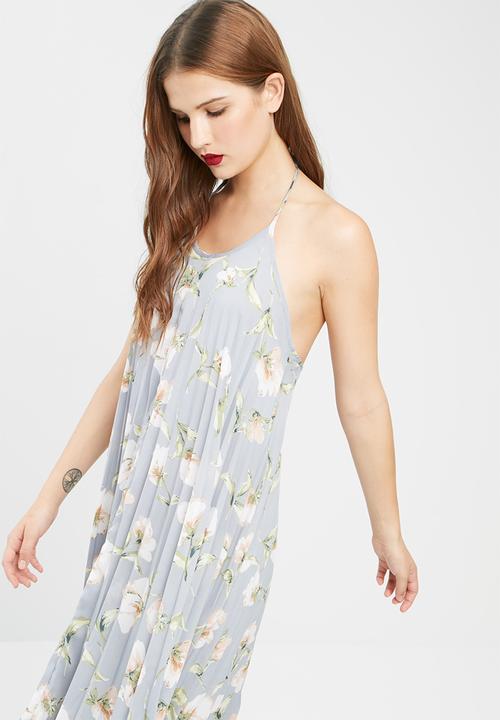 Missguided - Printed pleated maxi dress