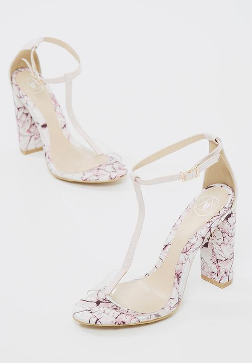 Missguided - Marbled t-bar sandal