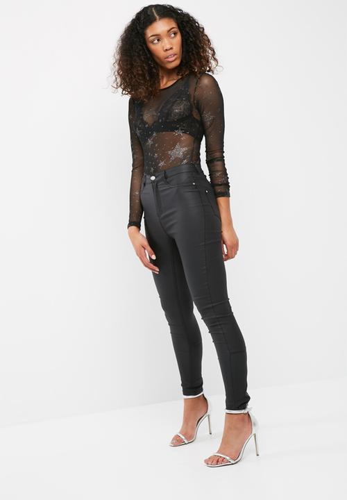 Missguided - All over star mesh bodysuit