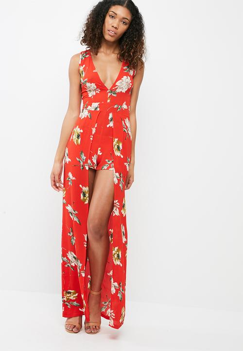 maxi overlay playsuit