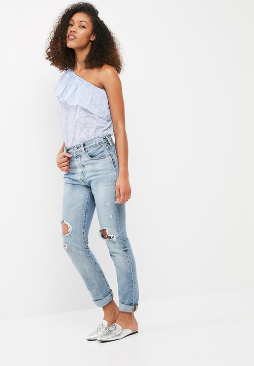 dailyfriday - One shoulder flounce blouse