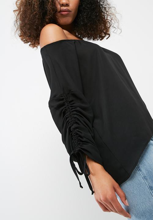 dailyfriday - Drawcord sleeve blouse