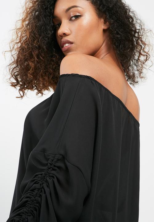 dailyfriday - Drawcord sleeve blouse