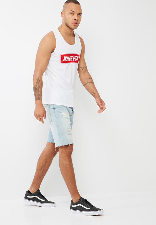 basicthread - Printed slim fit vest