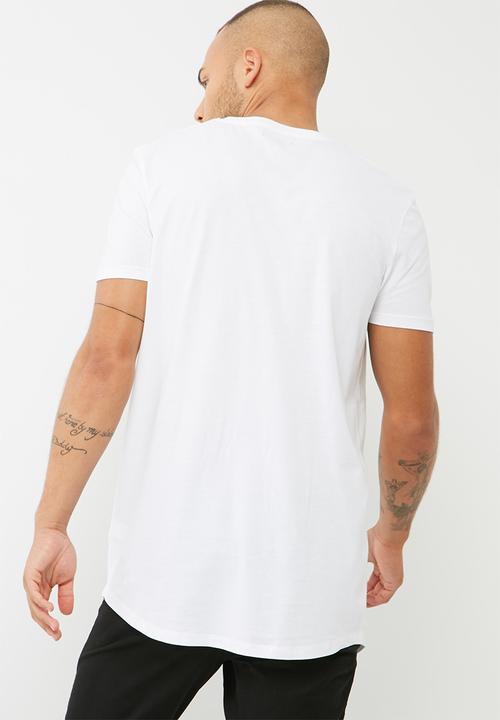 basicthread - Printed Curved Hem Tee