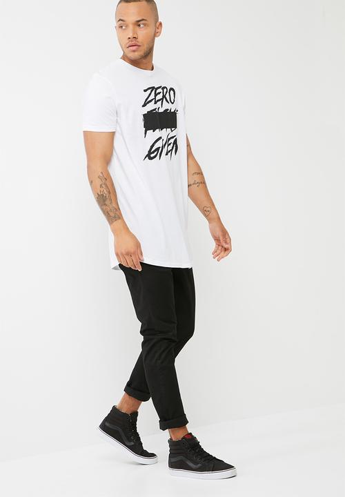 basicthread - Printed Curved Hem Tee