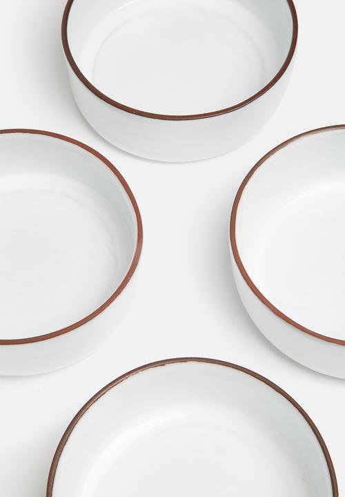 Urchin Art - Terracotta edge bowl set of 4
