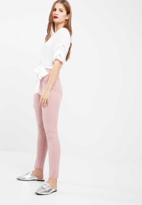 Missguided - Ruched sleeve wrap over blouse