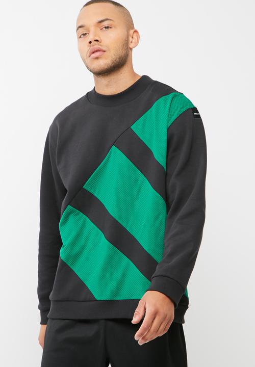 adidas block crew sweat