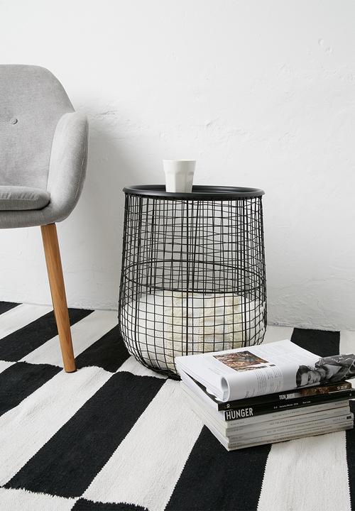 Sarah Jane - Black mesh side table