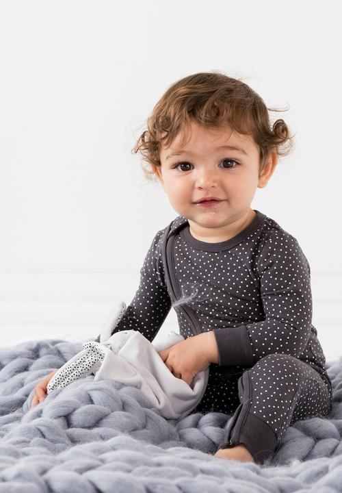 Cotton On - Mini zip footless romper