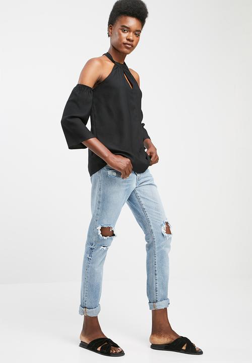 dailyfriday - Knotted keyhole blouse