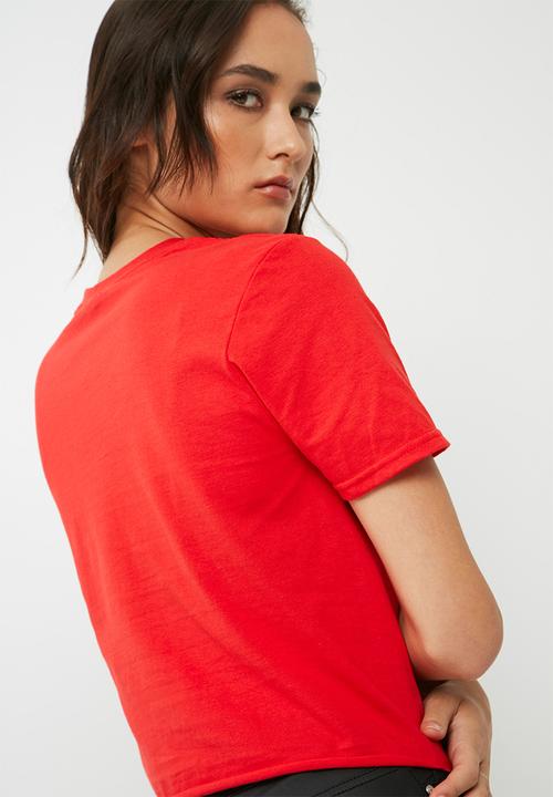 Missguided - New york graphic corset top