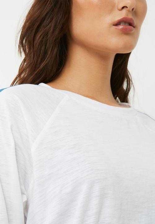 Missguided - Oversized shoulder stripe t-shirt