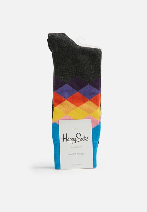 Happy Socks - Faded diamond socks