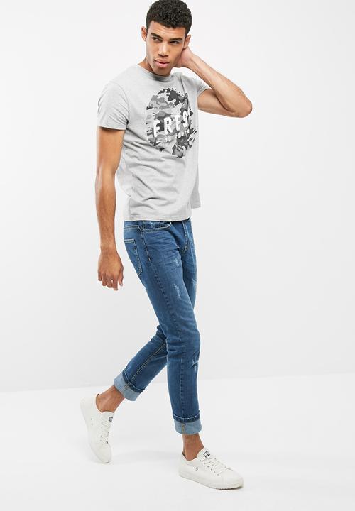 basicthread - Printed Crew Neck Tee