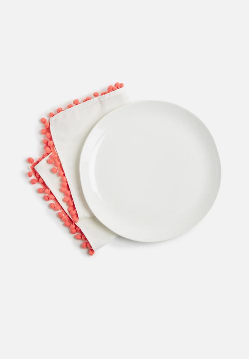Sixth Floor - Pom pom napkin set of 2