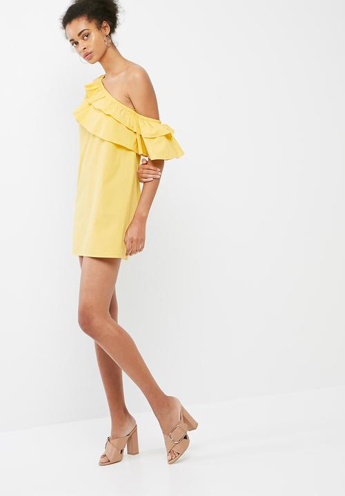 dailyfriday - Tiered one shoulder dress