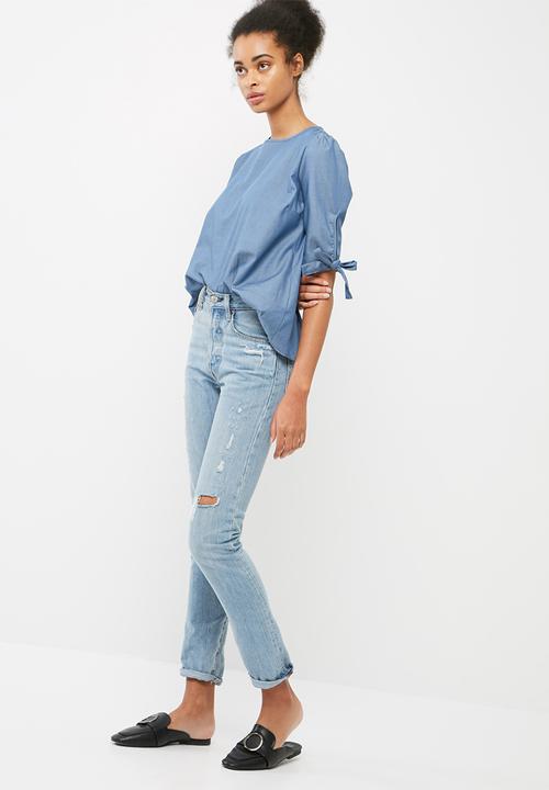 dailyfriday - Tie sleeve blouse