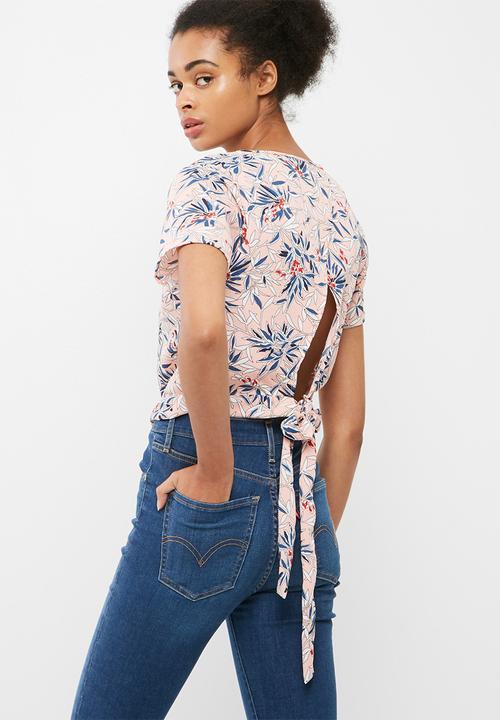 dailyfriday - Wrap back woven blouse