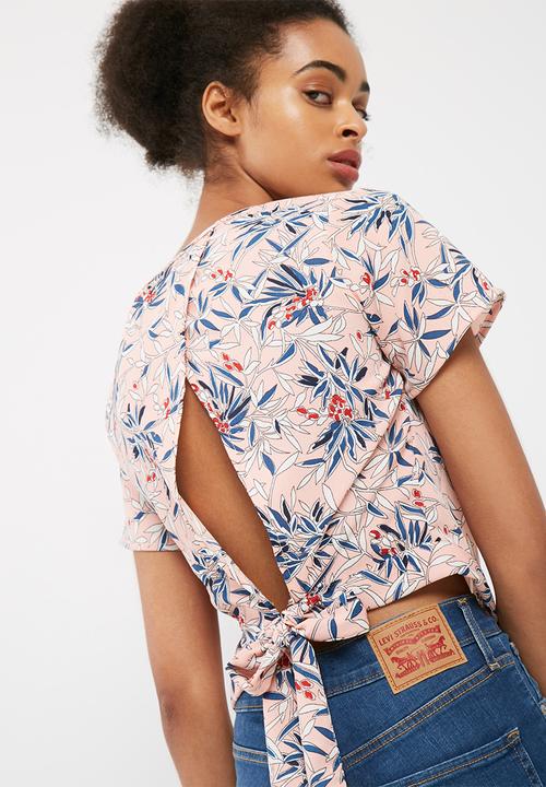 dailyfriday - Wrap back woven blouse