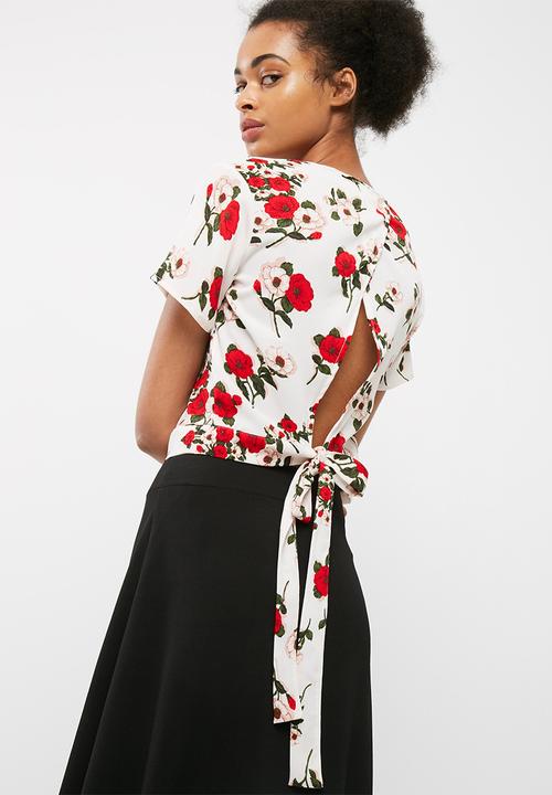 dailyfriday - Wrap back woven blouse