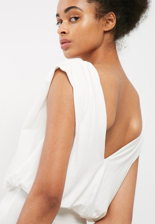 dailyfriday - Plunge neck knit bodysuit