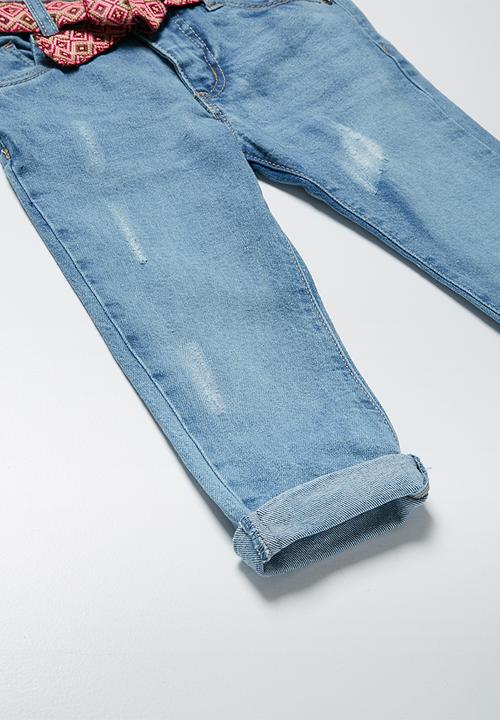 MINOTI - Belted jeans