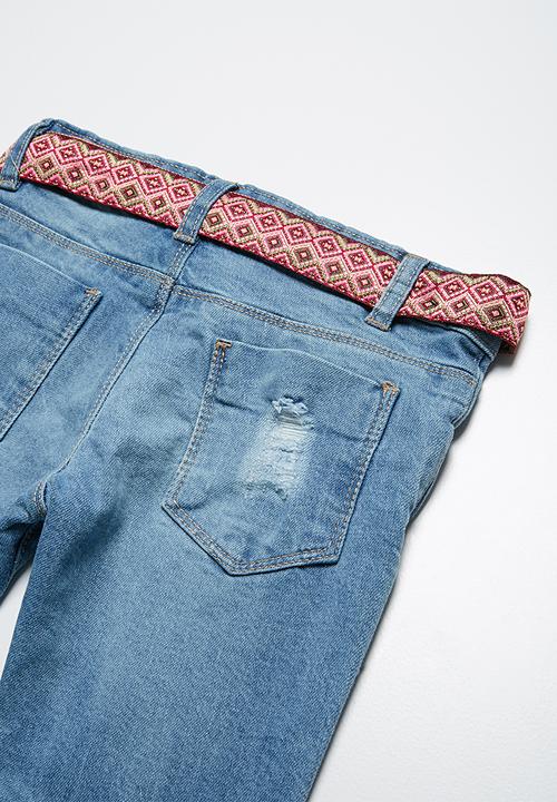 MINOTI - Belted jeans