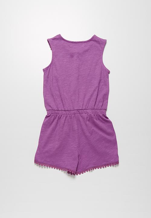 MINOTI - Pom pom playsuit