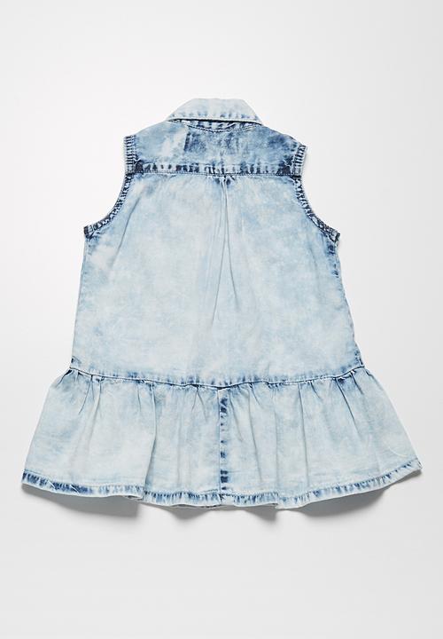 MINOTI - Spotty denim shirt & leggings set