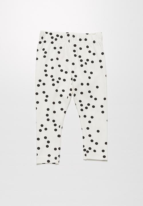 MINOTI - Spotty denim shirt & leggings set