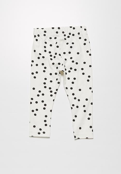 MINOTI - Spotty denim shirt & leggings set