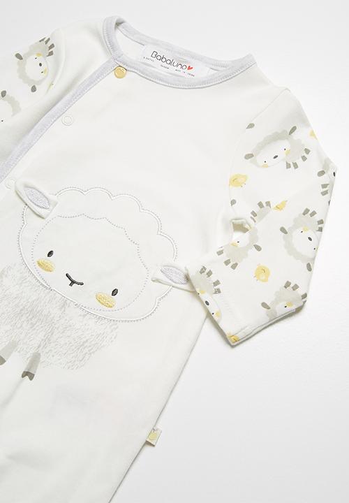 Babaluno - Lamb sleepsuit & hat set