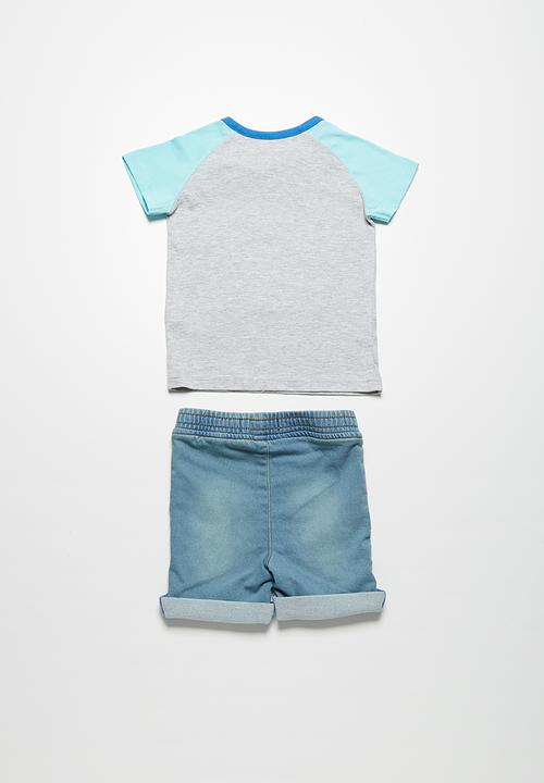 Babaluno - Hippy bus t-shirt and shorts set