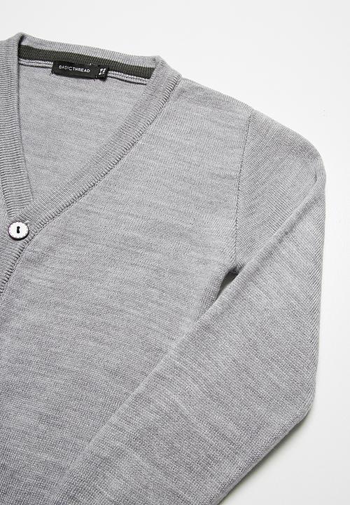 basicthread - Tipped classic cardigan