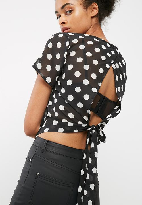 dailyfriday - Wrap back woven blouse
