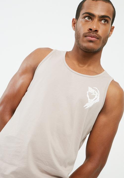 basicthread - Printed slim fit vest