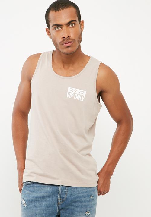basicthread - Printed slim fit vest
