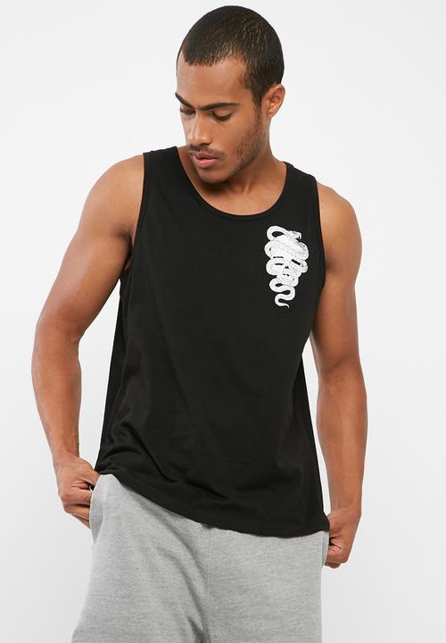 basicthread - Printed slim fit vest