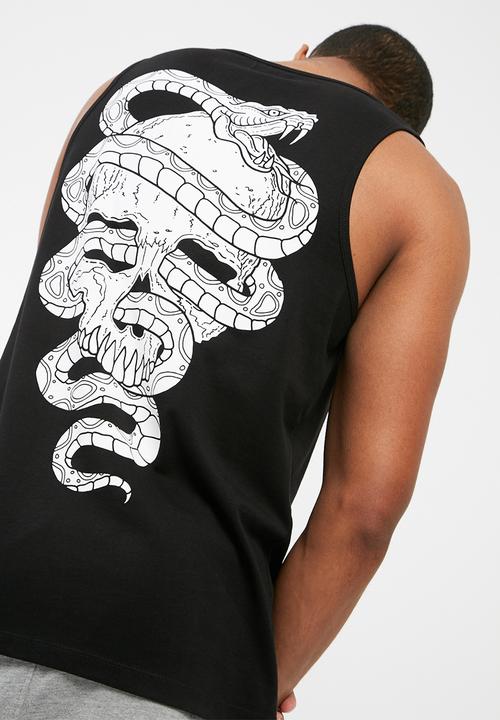 basicthread - Printed slim fit vest