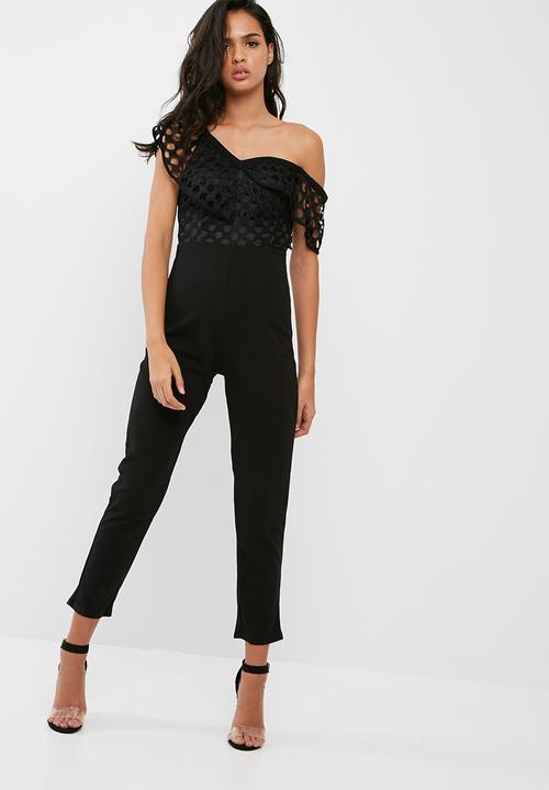 missguided lace jumpsuit
