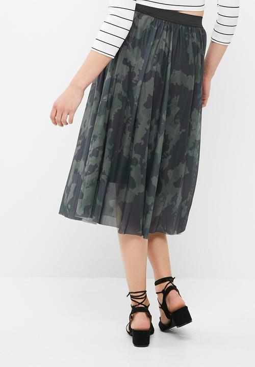 ONLY - Erica mesh midi skirt