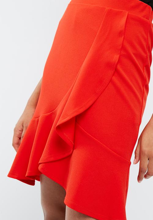 dailyfriday - Ruffle wrap front skirt